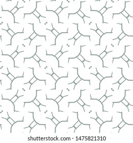 Seamless vector pattern in geometric ornamental style