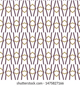 Seamless vector pattern in geometric ornamental style