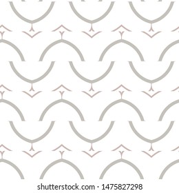 Seamless vector pattern in geometric ornamental style