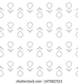Seamless vector pattern in geometric ornamental style
