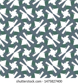 Seamless vector pattern in geometric ornamental style