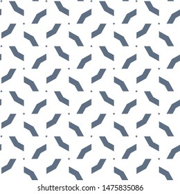 Seamless vector pattern in geometric ornamental style