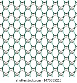 Seamless vector pattern in geometric ornamental style