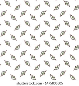 Seamless vector pattern in geometric ornamental style