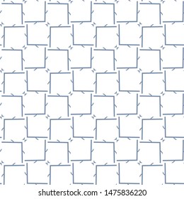 Seamless vector pattern in geometric ornamental style