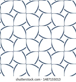 Seamless vector pattern in geometric ornamental style