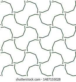 Seamless vector pattern in geometric ornamental style