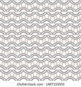 Seamless vector pattern in geometric ornamental style