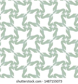 Seamless vector pattern in geometric ornamental style