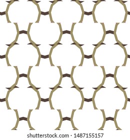 Seamless vector pattern in geometric ornamental style