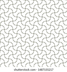 Seamless vector pattern in geometric ornamental style