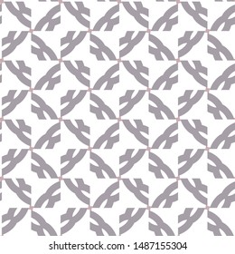 Seamless vector pattern in geometric ornamental style