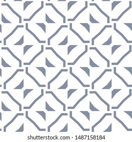 Seamless vector pattern in geometric ornamental style