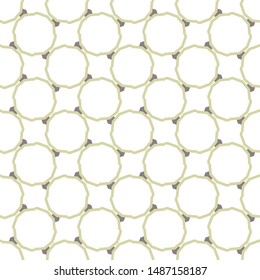 Seamless vector pattern in geometric ornamental style