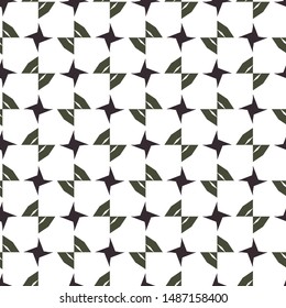 Seamless vector pattern in geometric ornamental style