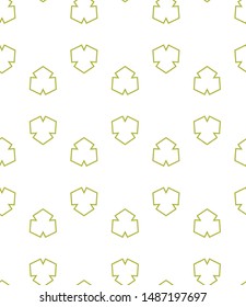 Seamless vector pattern in geometric ornamental style