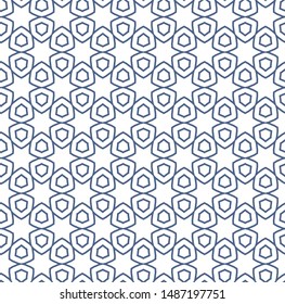 Seamless vector pattern in geometric ornamental style