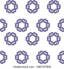 Seamless vector pattern in geometric ornamental style