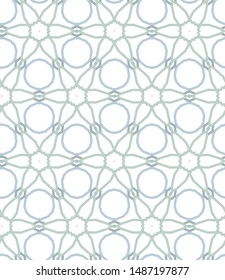 Seamless vector pattern in geometric ornamental style