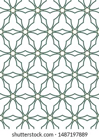 Seamless vector pattern in geometric ornamental style