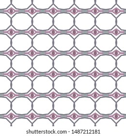 Seamless vector pattern in geometric ornamental style