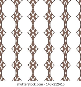 Seamless vector pattern in geometric ornamental style
