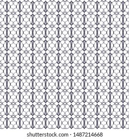 Seamless vector pattern in geometric ornamental style