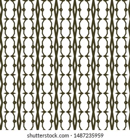 Seamless vector pattern in geometric ornamental style