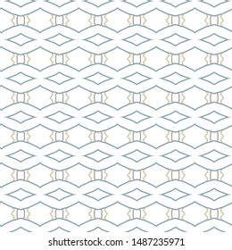 Seamless vector pattern in geometric ornamental style