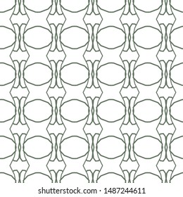 Seamless vector pattern in geometric ornamental style