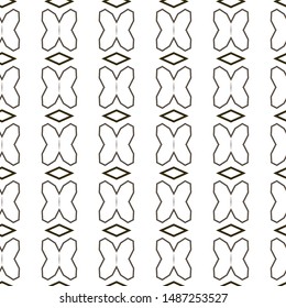 Seamless vector pattern in geometric ornamental style