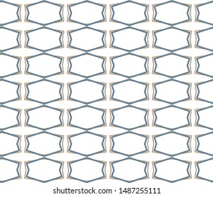 Seamless vector pattern in geometric ornamental style