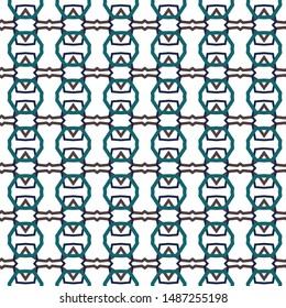 Seamless vector pattern in geometric ornamental style