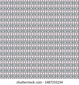 Seamless vector pattern in geometric ornamental style