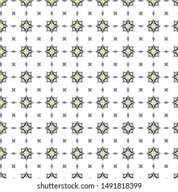 Seamless vector pattern in geometric ornamental style