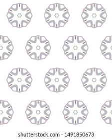 Seamless vector pattern in geometric ornamental style