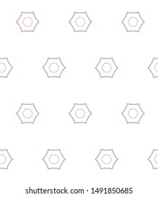 Seamless vector pattern in geometric ornamental style