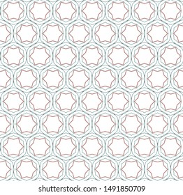 Seamless vector pattern in geometric ornamental style