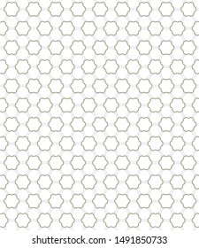 Seamless vector pattern in geometric ornamental style