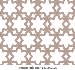 Seamless vector pattern in geometric ornamental style