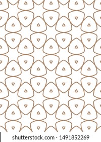 Seamless vector pattern in geometric ornamental style