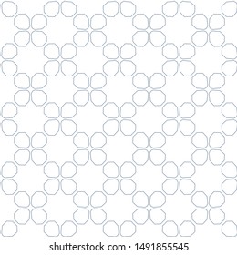 Seamless vector pattern in geometric ornamental style