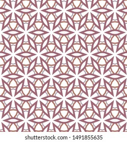 Seamless vector pattern in geometric ornamental style