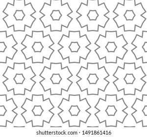 Seamless vector pattern in geometric ornamental style