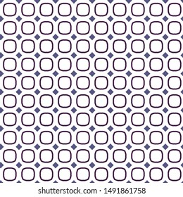 Seamless vector pattern in geometric ornamental style