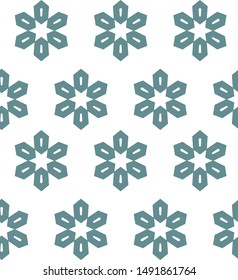Seamless vector pattern in geometric ornamental style