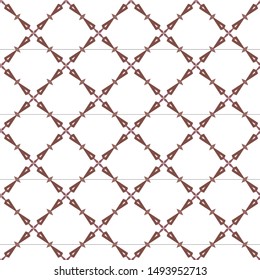 Seamless vector pattern in geometric ornamental style