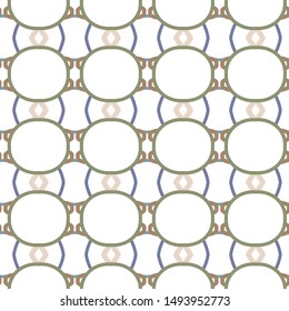 Seamless vector pattern in geometric ornamental style