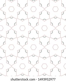 Seamless vector pattern in geometric ornamental style