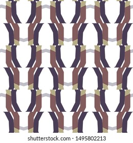 Seamless vector pattern in geometric ornamental style